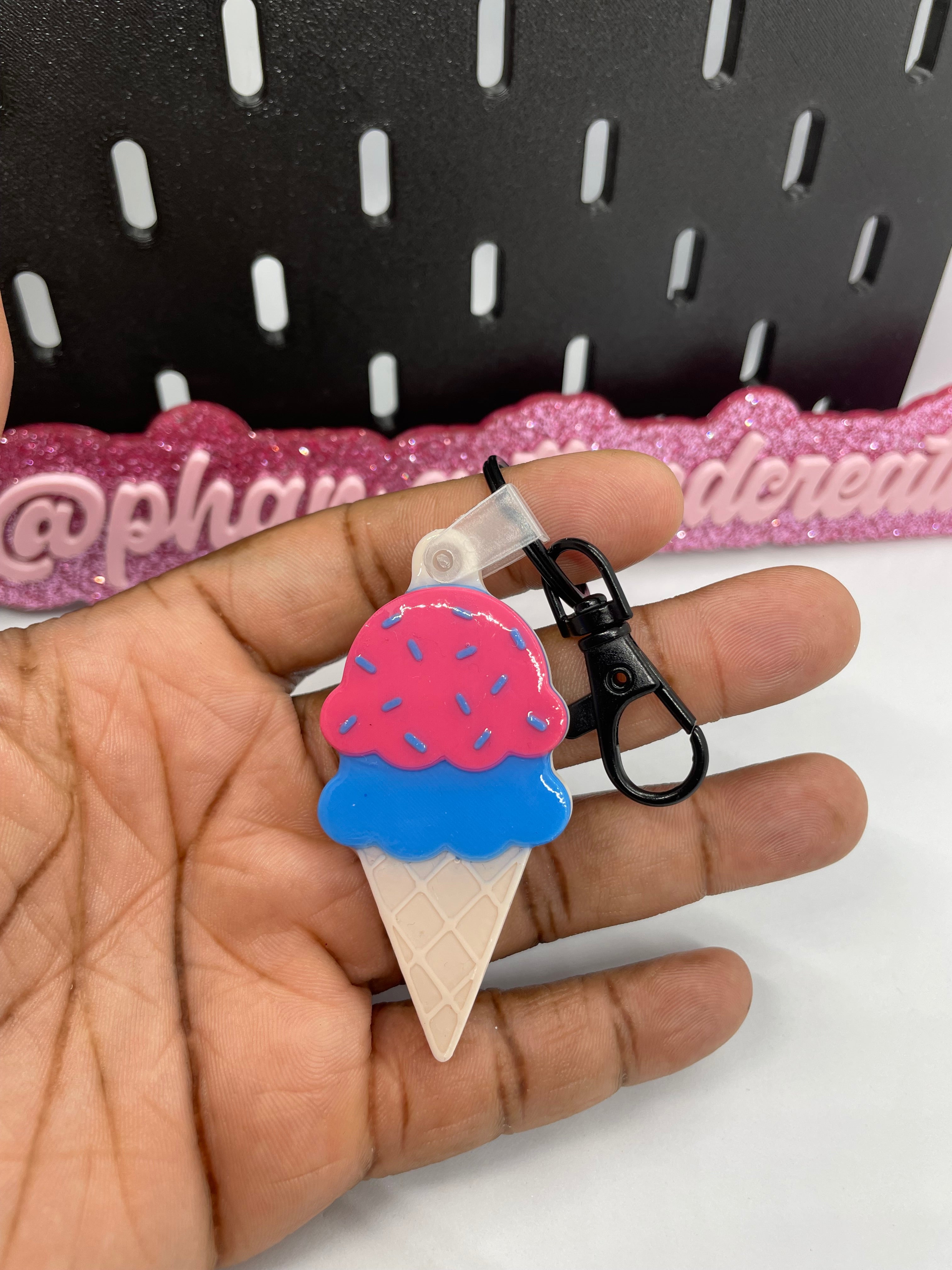 Ice cream cone NFC Keychain