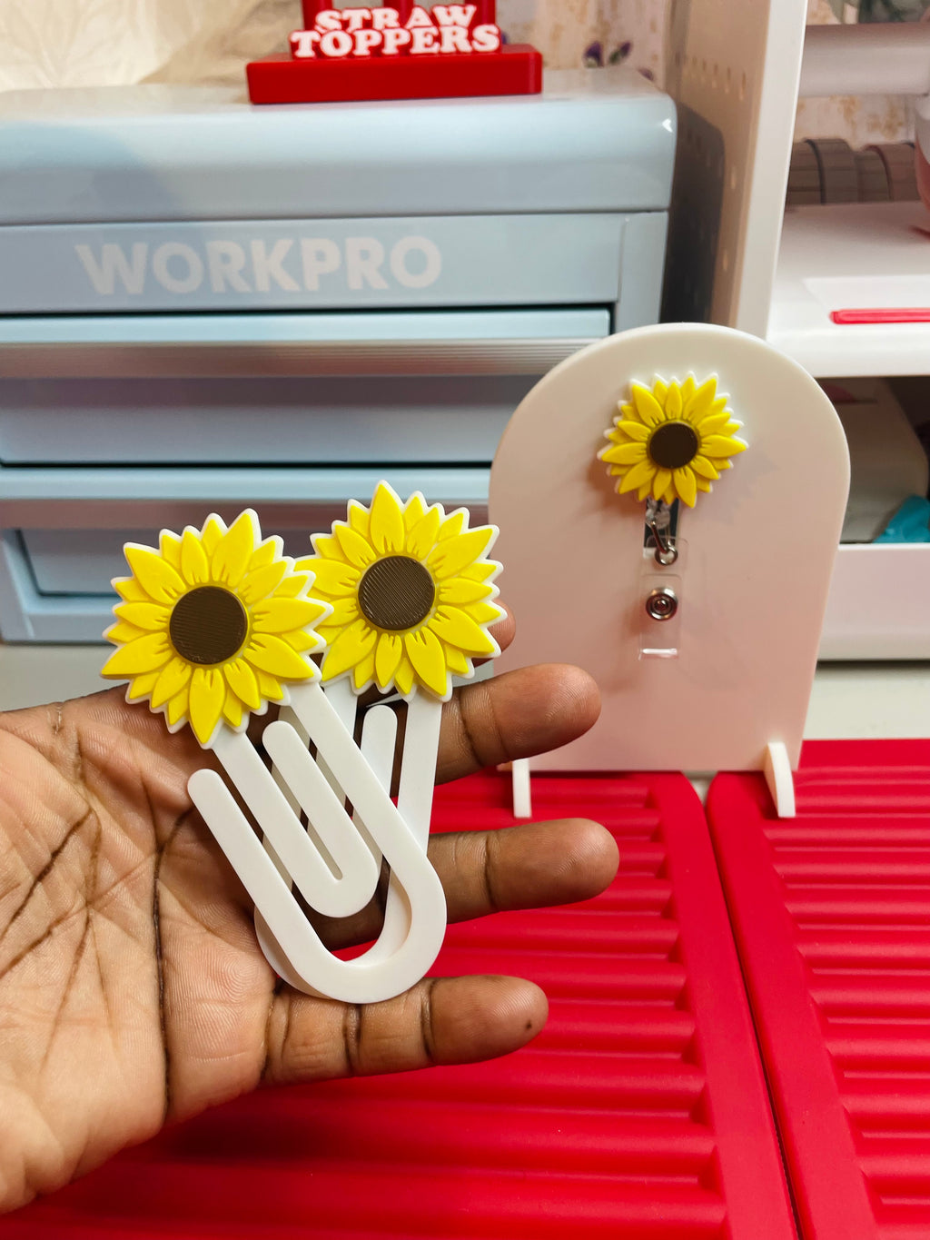 Sunflower paperclip