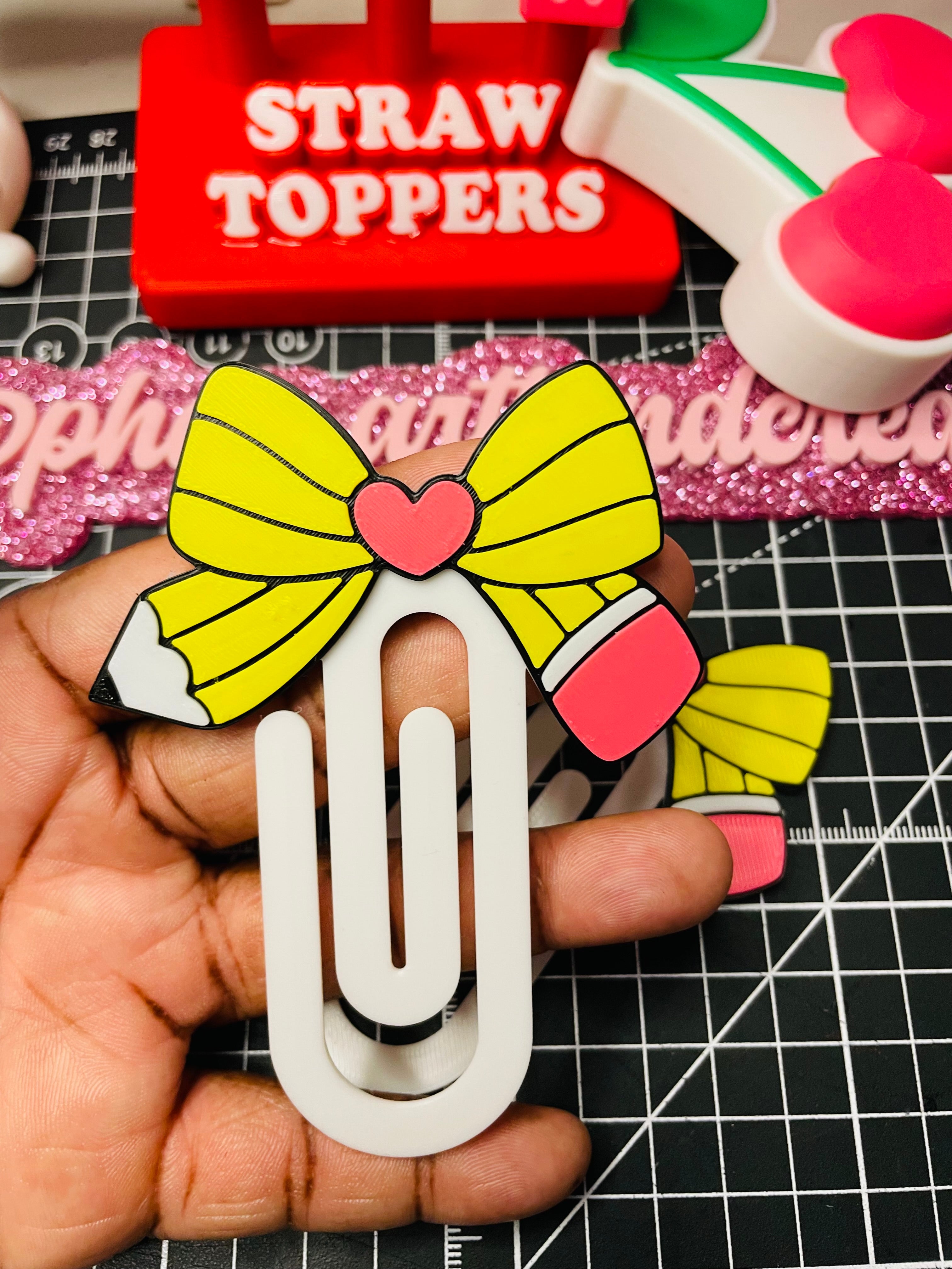 Pencil bow paperclips