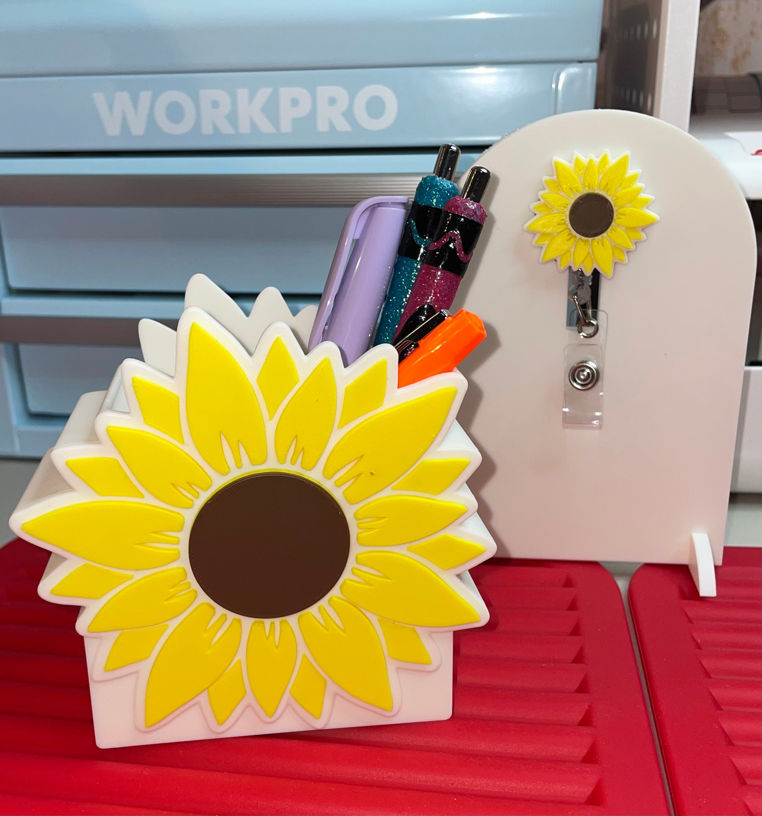 Sunflower pen/pencil holder