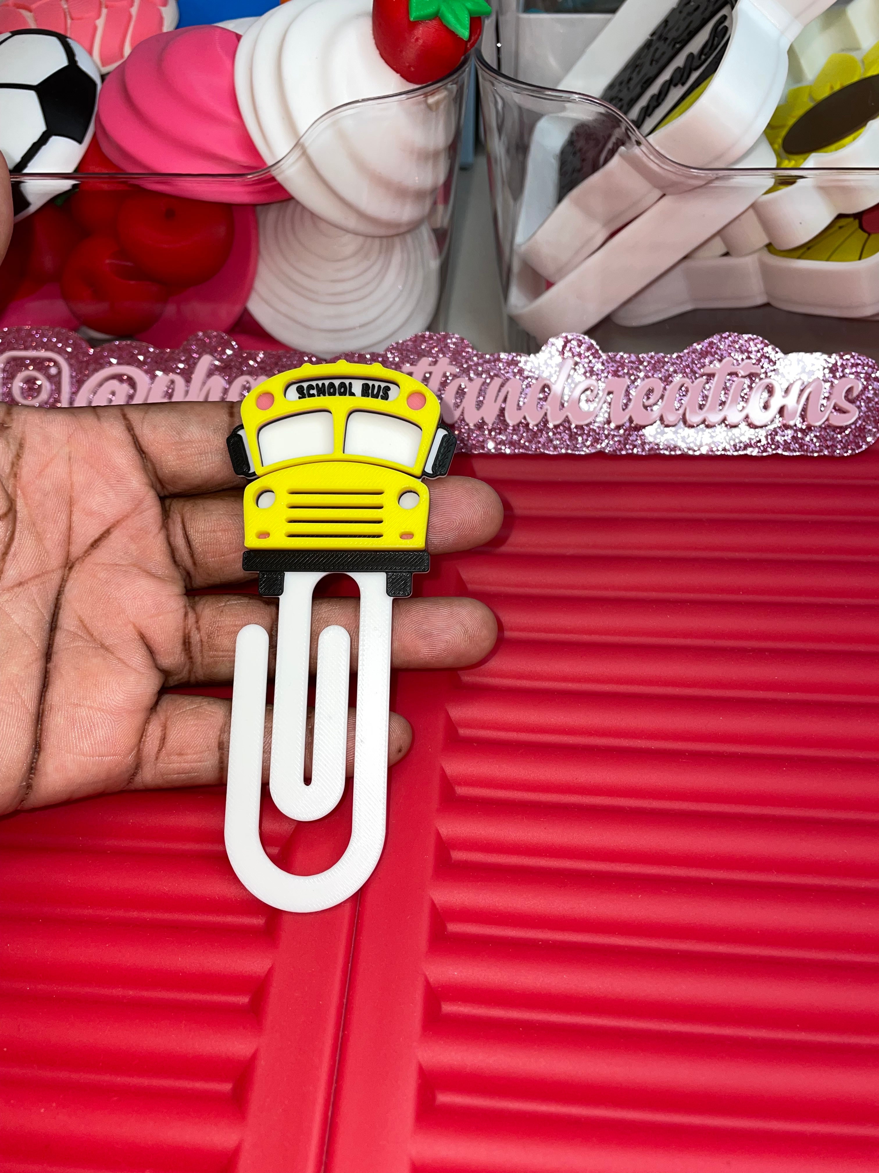 School bus paperclip
