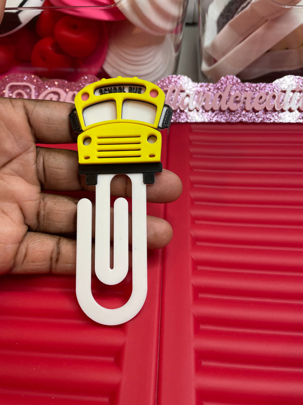 School bus paperclip