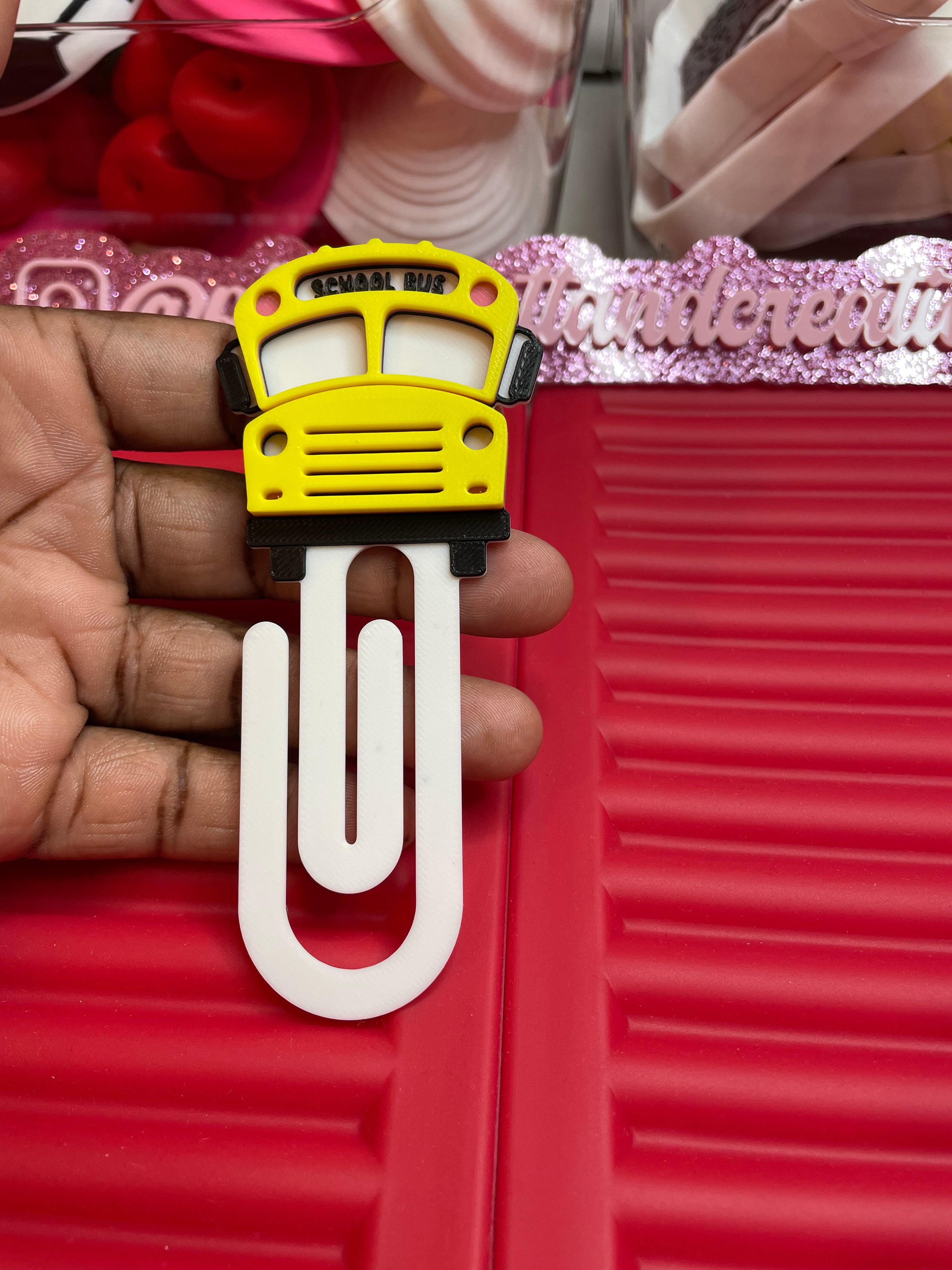 School bus paperclip