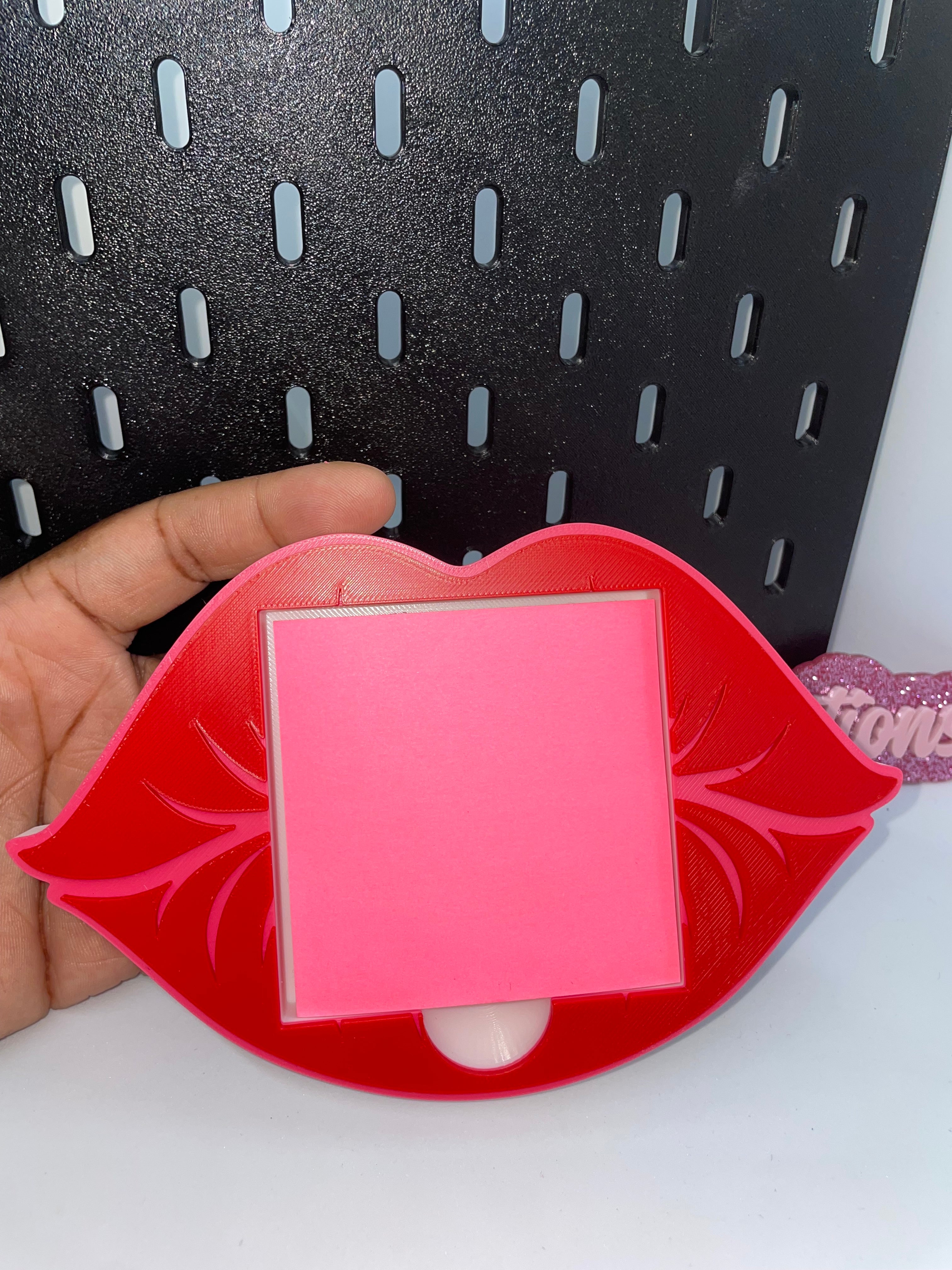 Lips sticky note holder