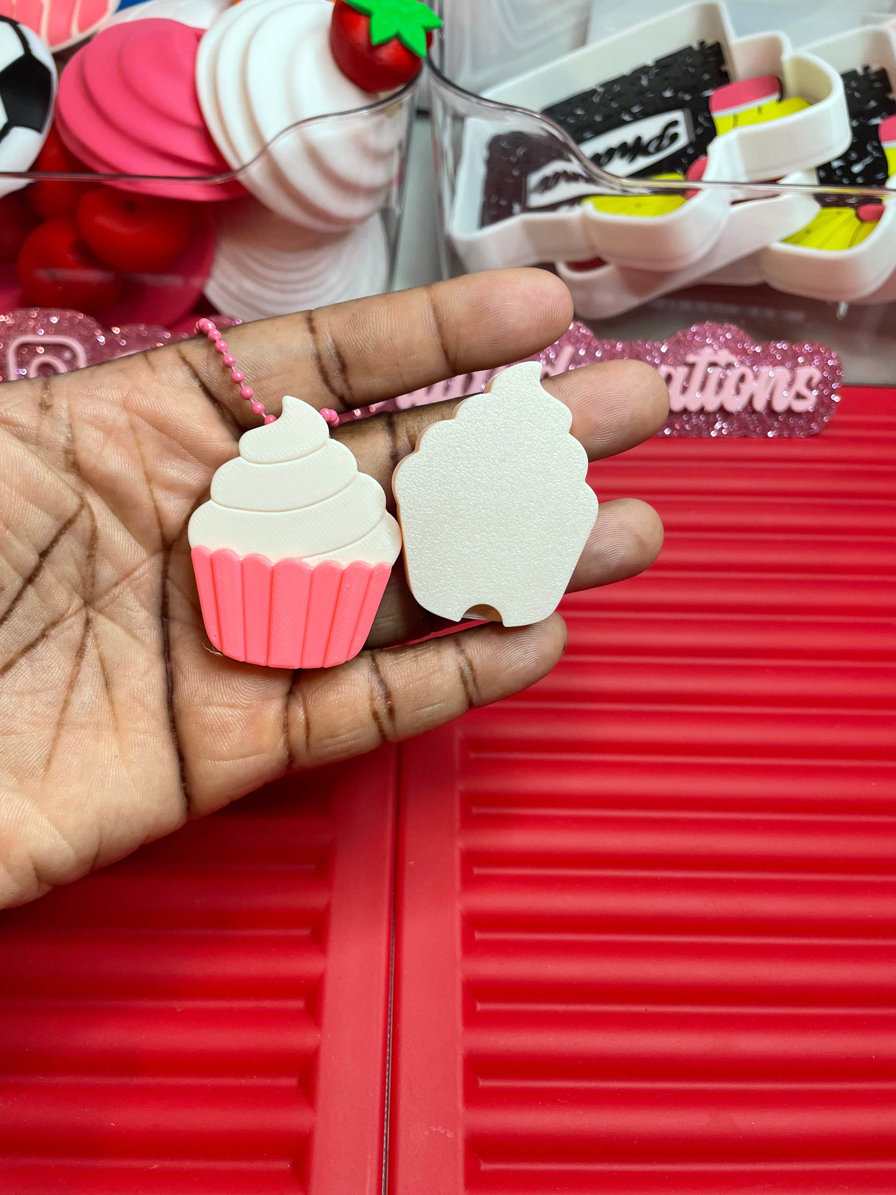 Cupcake can opener/keychain