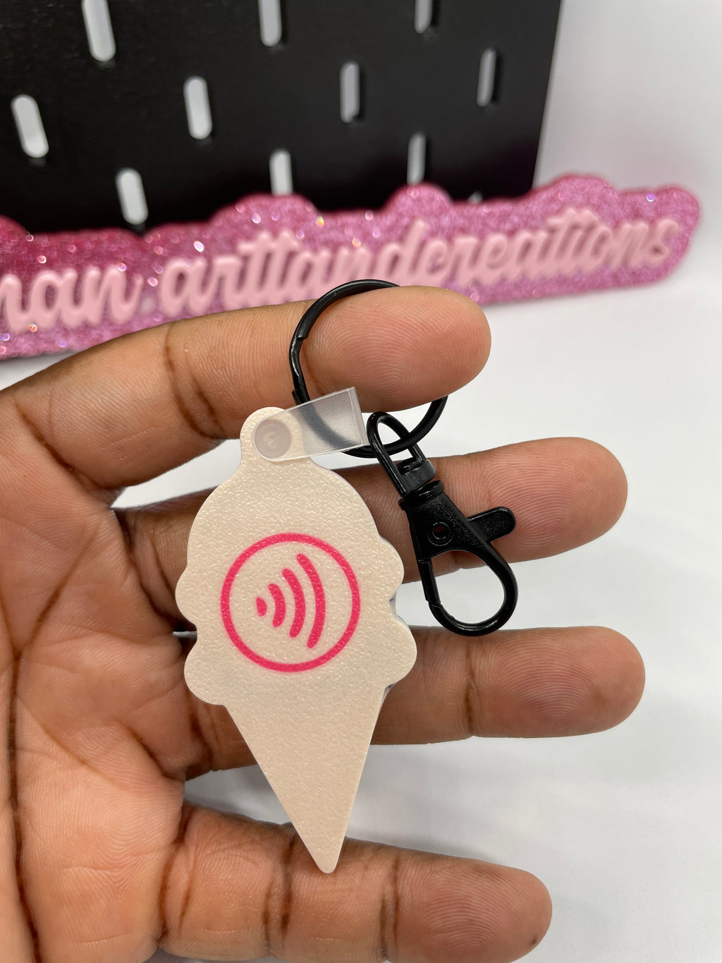 Ice cream cone NFC Keychain