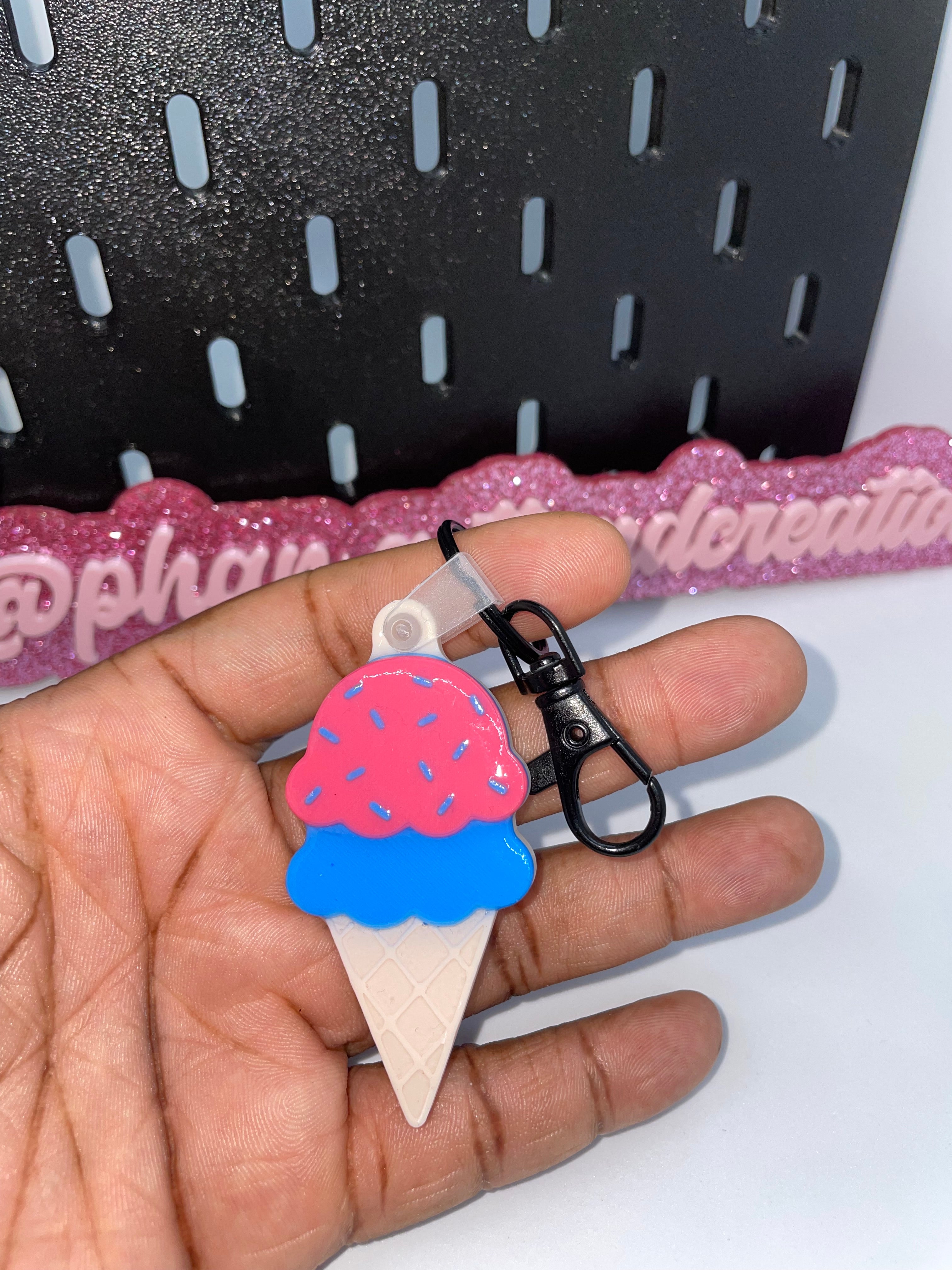 Ice cream cone NFC Keychain