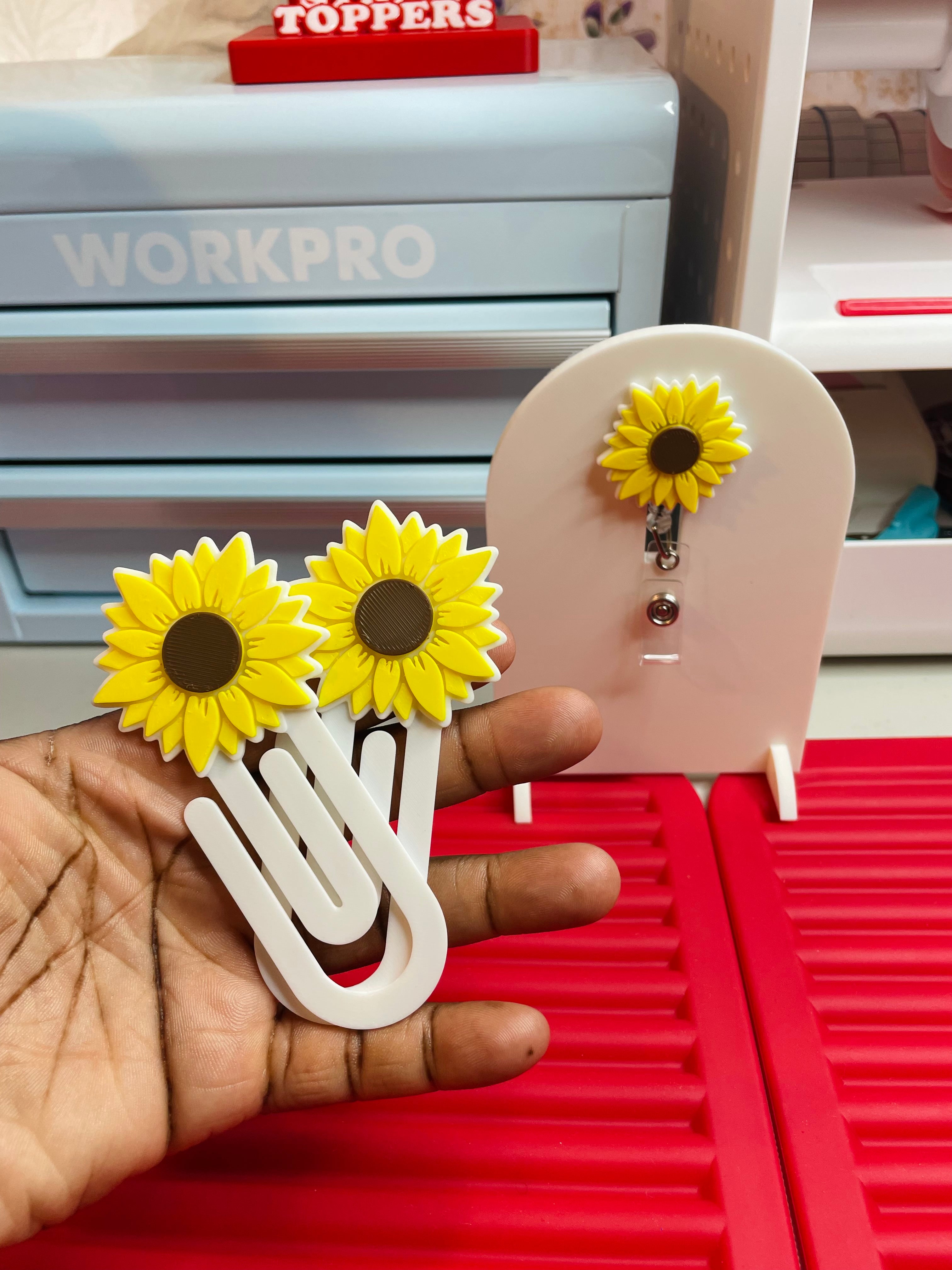 Sunflower paperclip