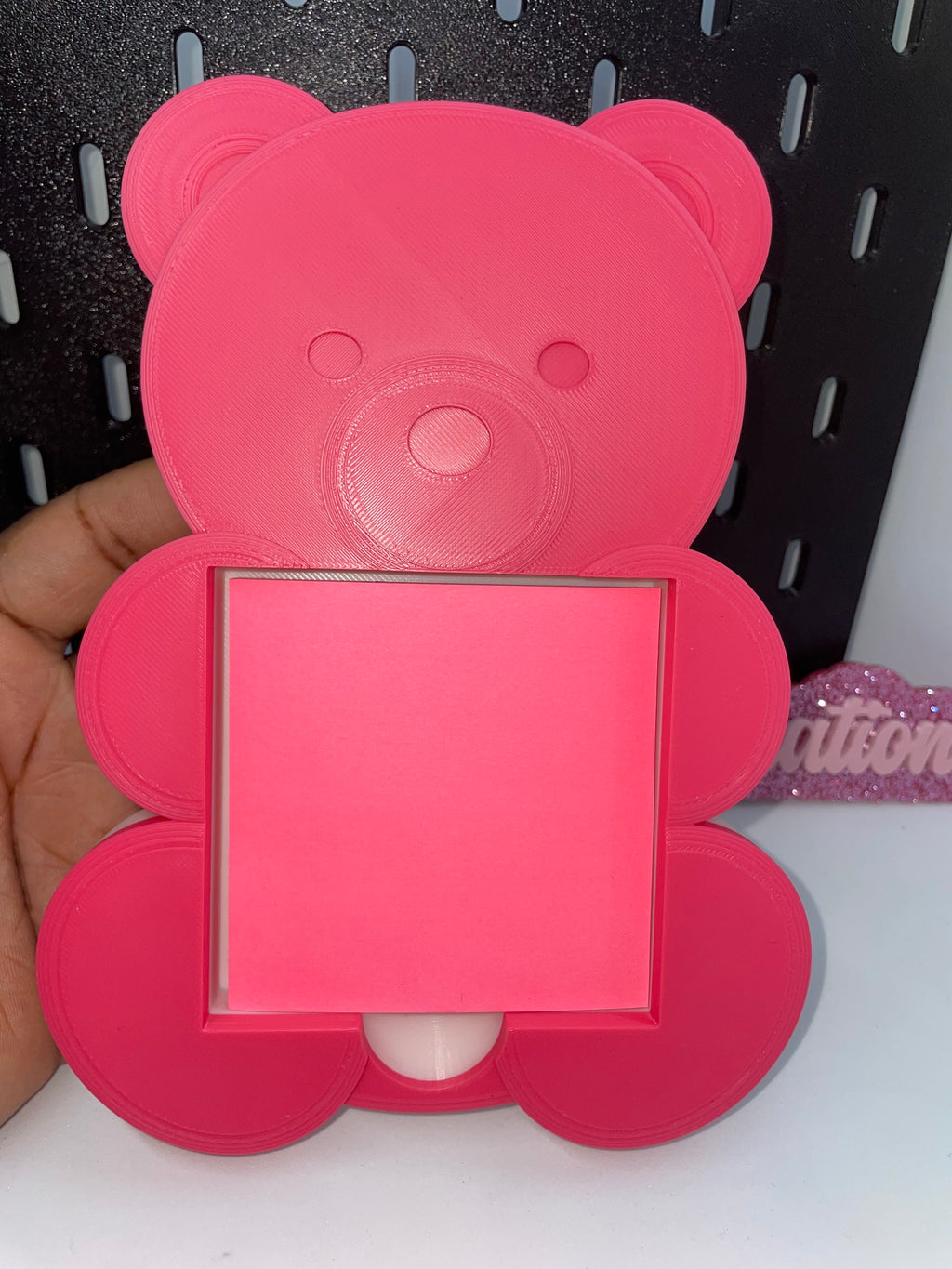 Bear sticky note holder