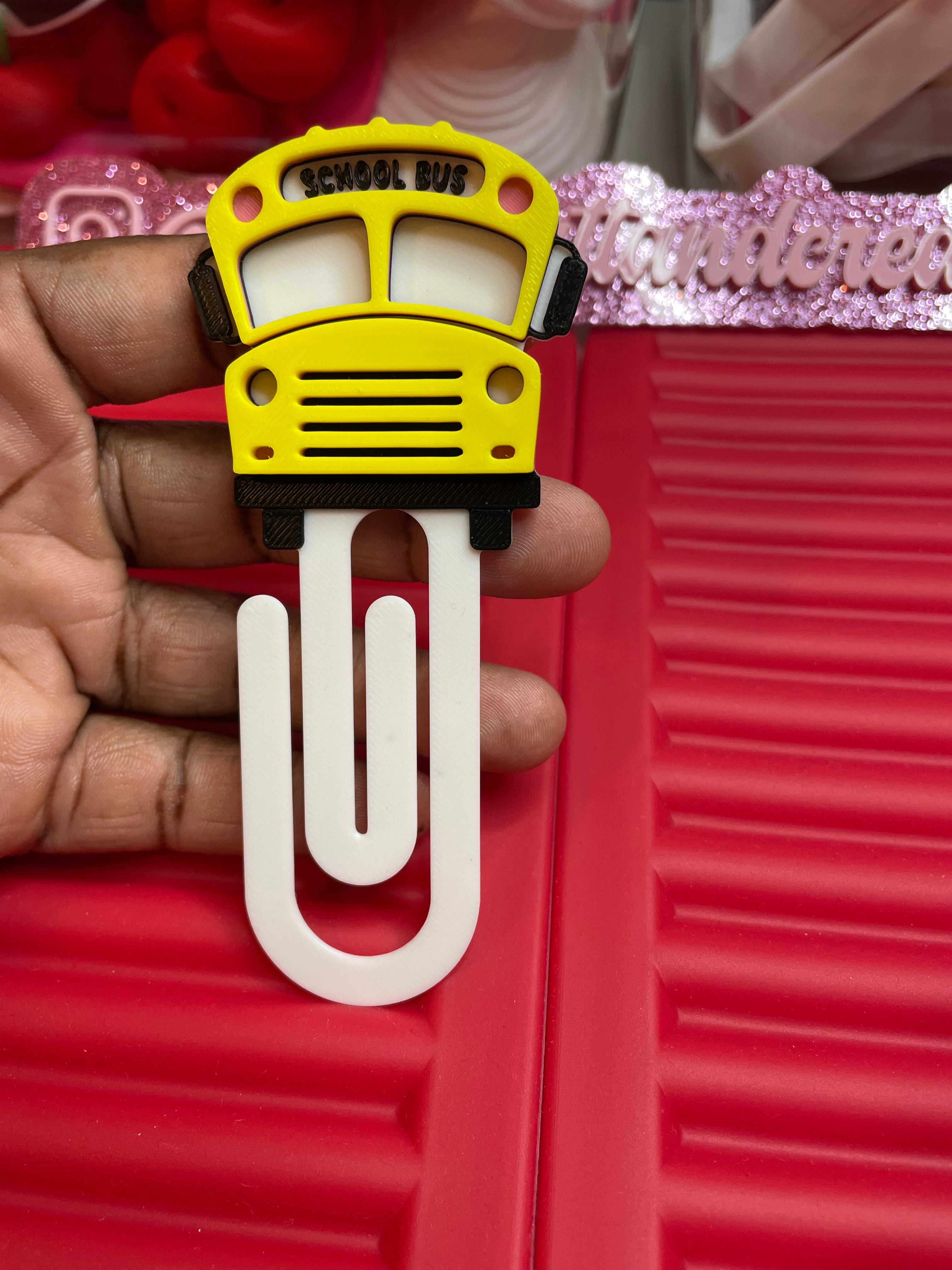 School bus paperclip