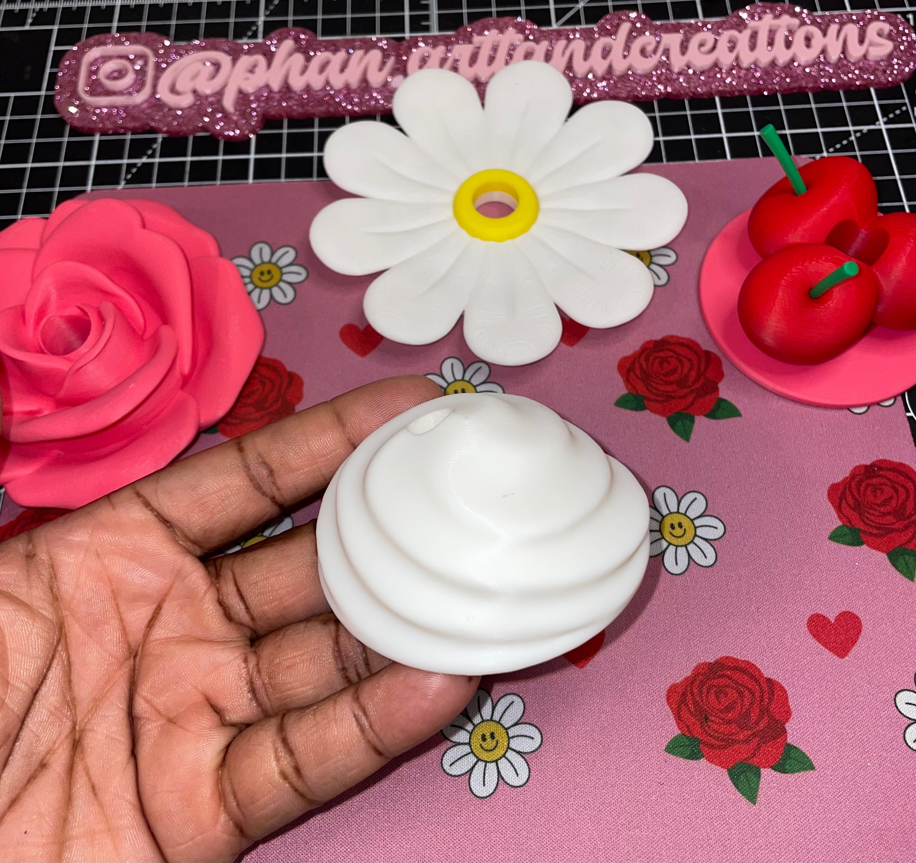 16oz whip cream lid topper (version 2)