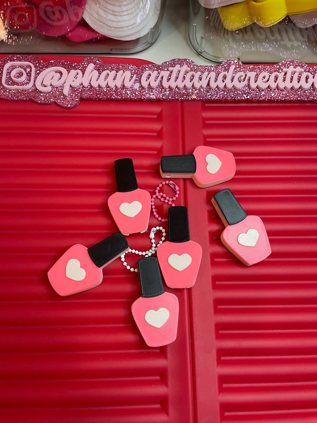 Nail polish can opener/keychain