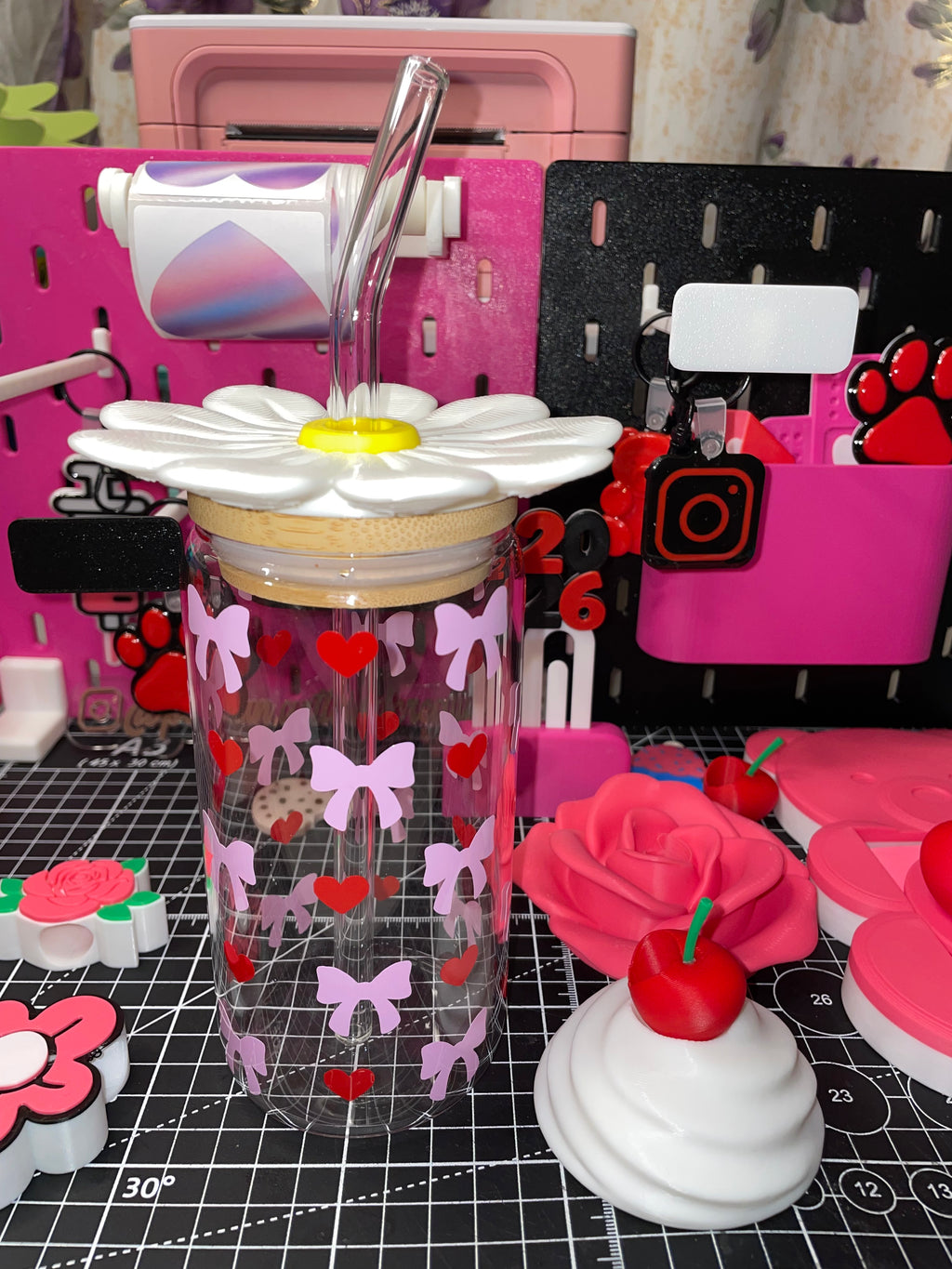 16oz daisy Lid topper