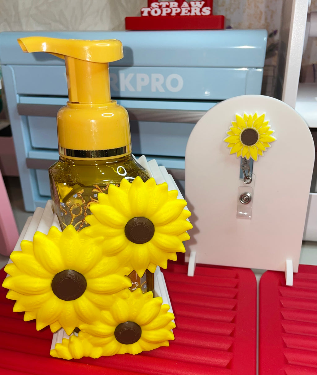 Sunflower soap holder