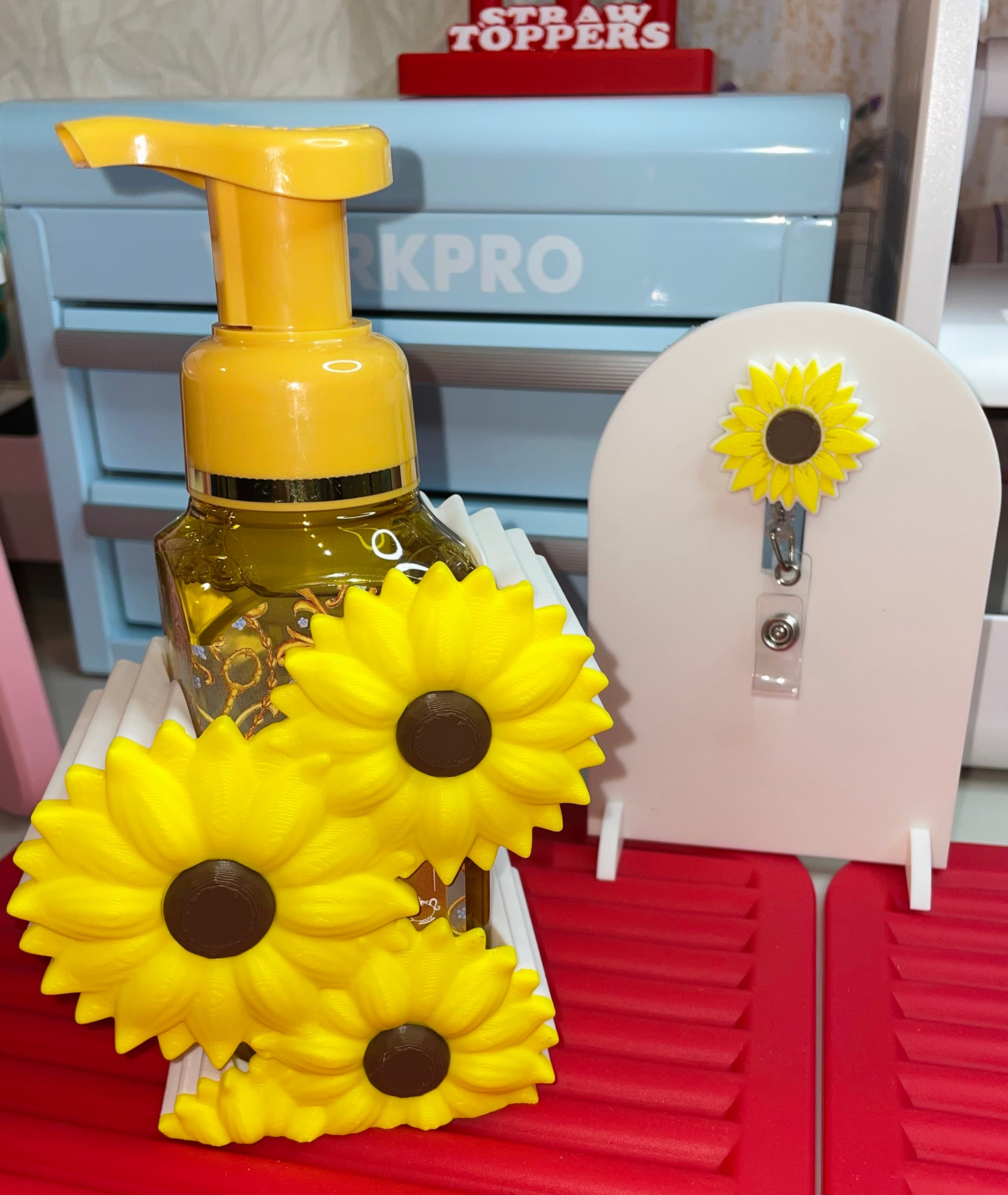 Sunflower soap holder