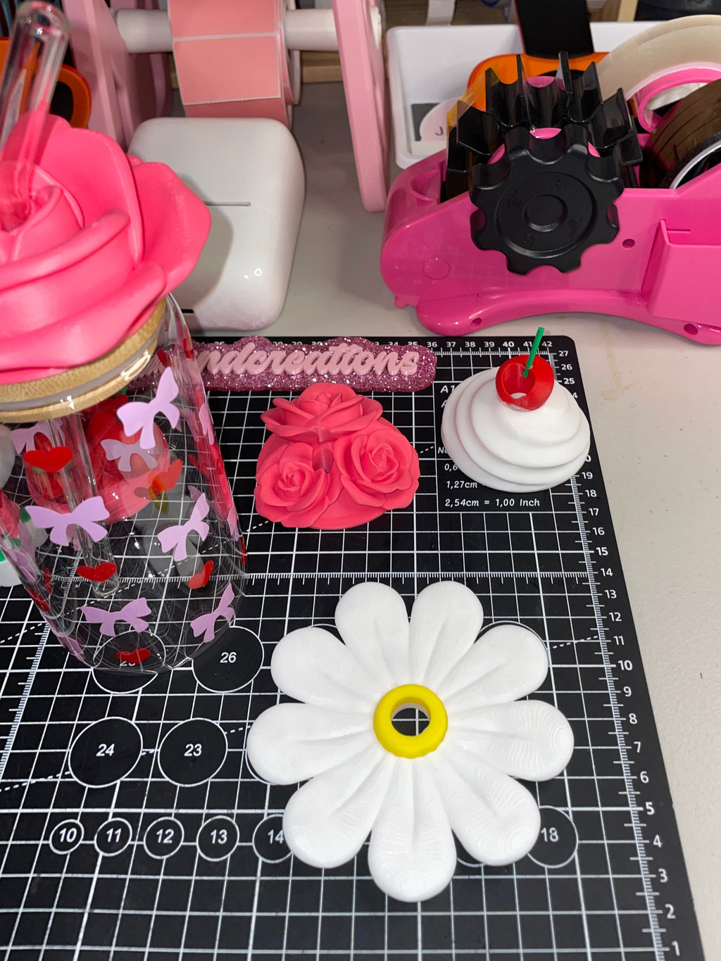 16oz roses lid topper