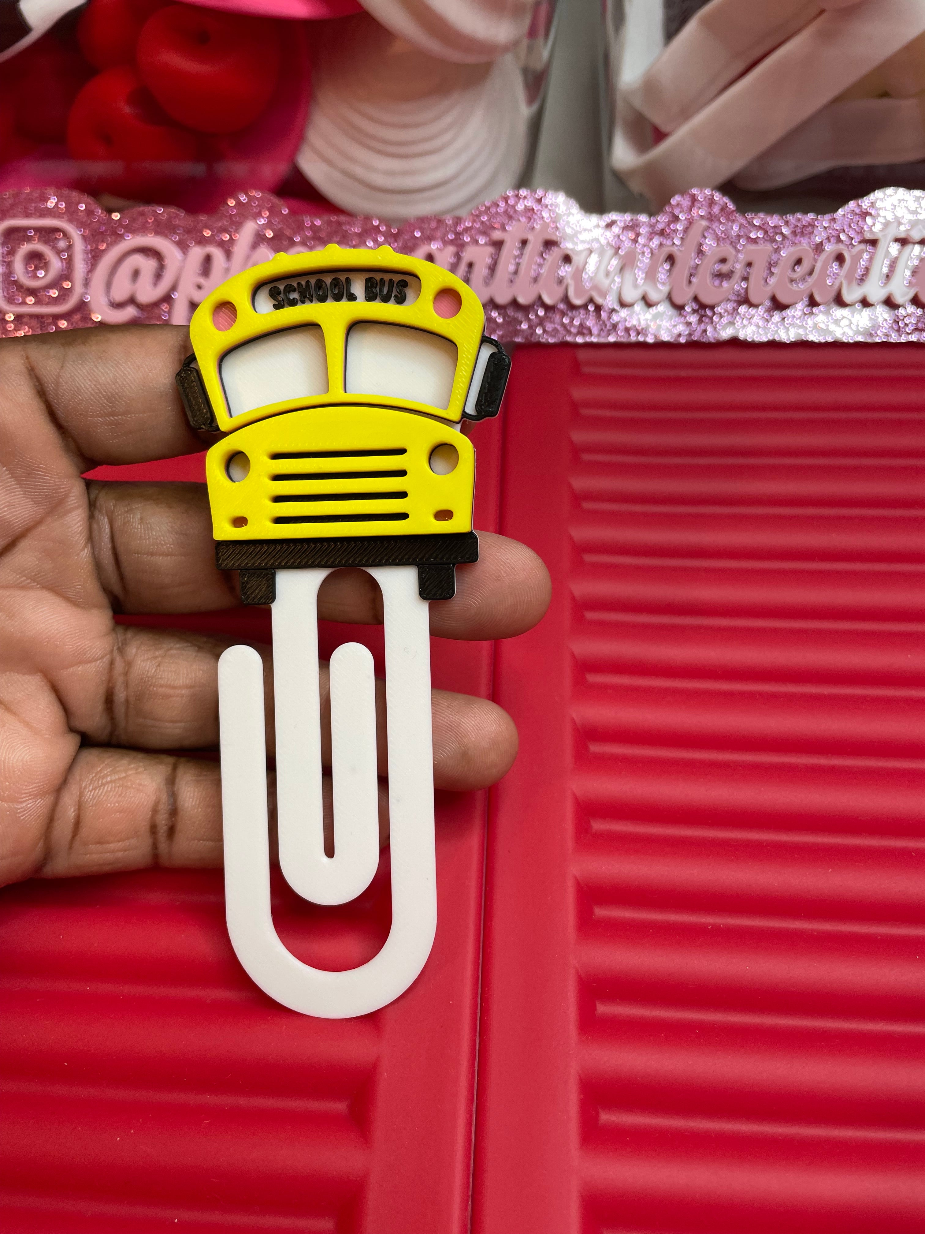 School bus paperclip