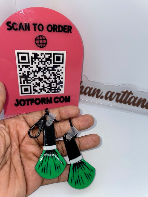 Makeup Brush NFC Keychain
