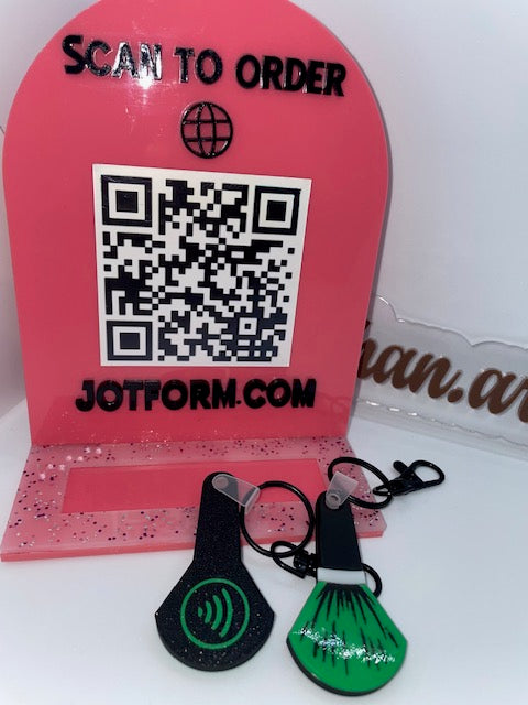 Makeup Brush NFC Keychain