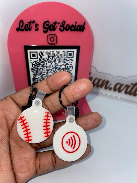 Baseball NFC Keychain