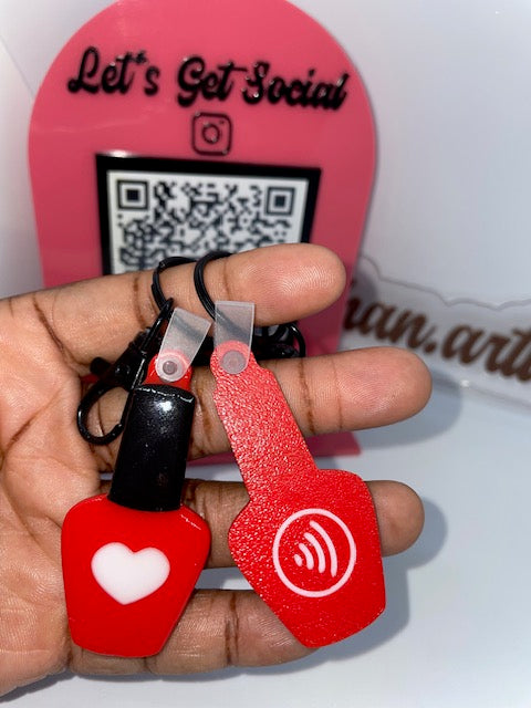 Nail Polish NFC Keychain