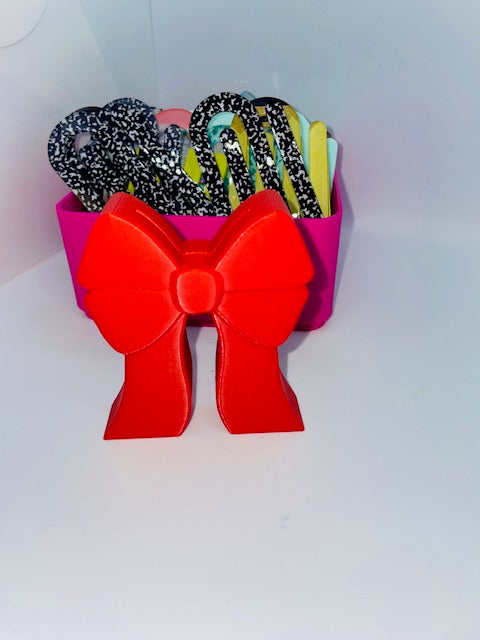 Coquette bow paperclip holder