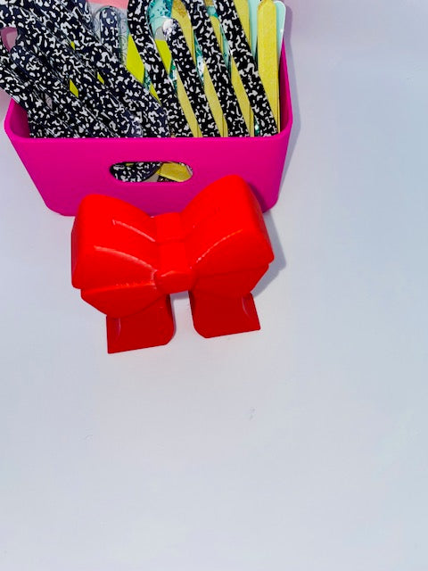 Coquette bow paperclip holder