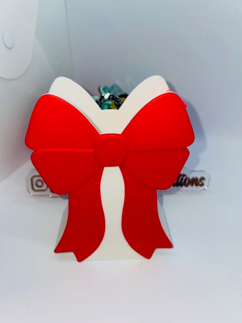 Coquette bow pen/pencil holder